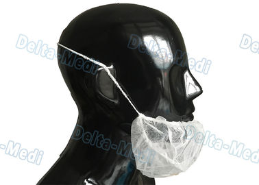 Escolha/tampões cirúrgicos descartáveis elásticos do dobro, máscara cirúrgica branca não tecida da barba
