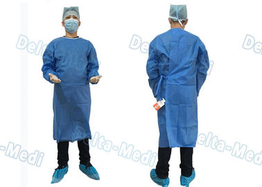 Vestido cirúrgico descartável da barreira, álcool do vestido da cirurgia de SMS resistente com toalhas