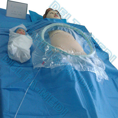 40g reforçado absorvente - o SP 60g/SMS/seção de SMMS/SMMMS cirúrgica drapeja para a cesariana com coleção