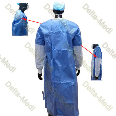 Descartável estéril reforçado do vestido cirúrgico de Sms do nível 3 de AAMI PB70