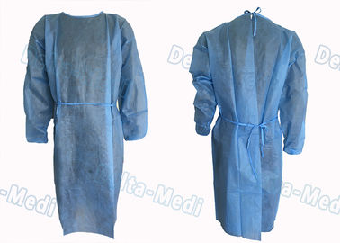 Vestidos protetores descartáveis da luva longa, vestidos Dustproof confortáveis do isolamento do paciente médico