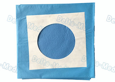 Descartável estéril da cirurgia azul drapeja com furo do círculo/fita adesiva