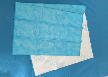 Folhas médicas descartáveis da cor azul, folhas de cama médicas 40 - 100gsm
