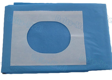 Cirúrgico descartável azul estéril de SMS drapeja a utilidade drapeja com furo/fita adesiva entalhados