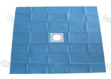 Cirúrgico descartável azul estéril de SMS drapeja a utilidade drapeja com furo/fita adesiva entalhados