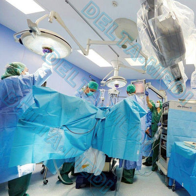 50g a 60g SBPP + PE/SMS/urologia cirúrgica estéril descartável de SMMS + de SMF drapejam com saco de coleção