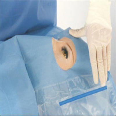Cirúrgico estéril oftálmico fenestrado drapeja com o saco de coleção fluido