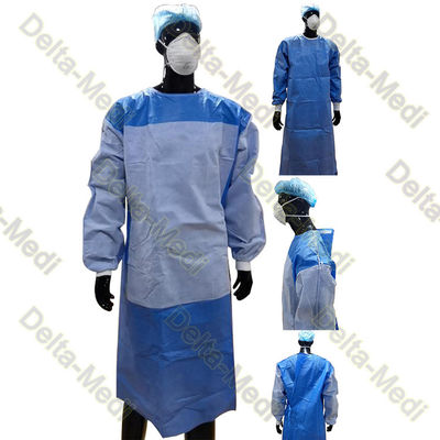 Vestido reforçado do vestido cirúrgico do nível 4 do nível 3 AAMI de SMS 35g 40g 45g AAMI