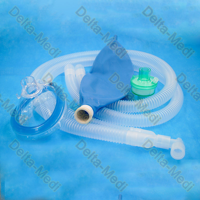 Circuito de respiração descartável de Kit Ventilator Kit Corrugated Anesthesia do filtro para o hospital