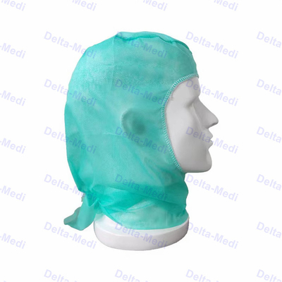 Astronauta descartável não tecido Head Cover Cap Hood Cover With Sweatband dos PP SMS