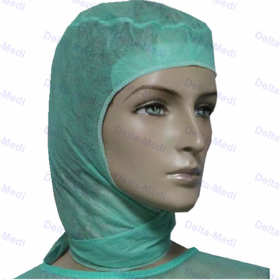 Astronauta descartável não tecido Head Cover Cap Hood Cover With Sweatband dos PP SMS
